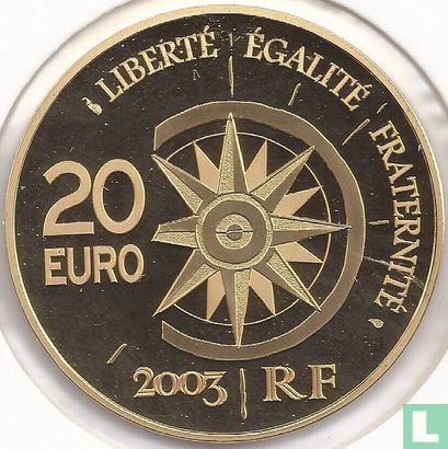 Frankrijk 20 euro 2003 (PROOF) "The Normandie" - Afbeelding 1