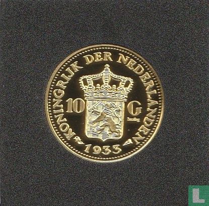 Nederland 10 gulden 1933 Wilhelmina (Herslag)  - Afbeelding 1