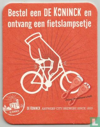 Bestel een De Koninck en onvang een fietslampsetje