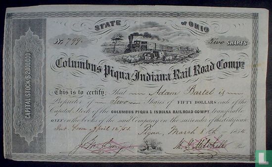 Columbus Piqua and Indiana Rail Road Company