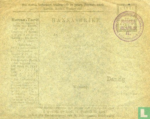 Hansa Cijfer - Brief - Afbeelding 1