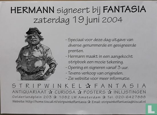Hermann signeert bij Fantasia