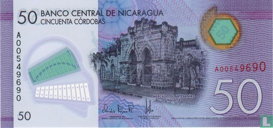 Nicaragua 50 Cordobas 2014 - Image 1