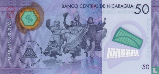 Nicaragua 50 Cordobas 2014 - Image 2