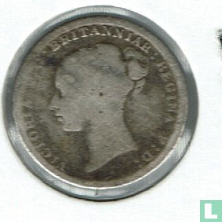United Kingdom 3 pence 1884 - Image 2
