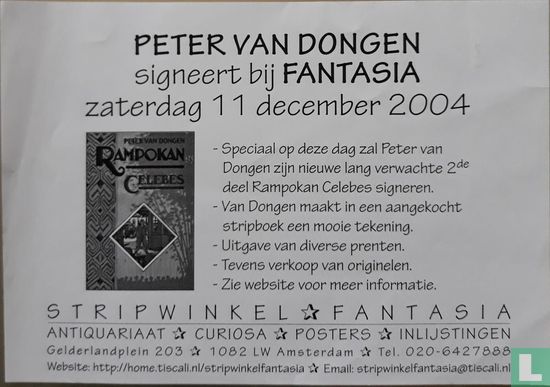 Peter van Dongen signeert bij Fantasia