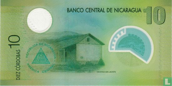 Nicaragua 10 Cordoba - Image 2