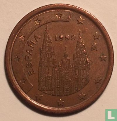 Spain 5 cent 1999 (misstrike) - Image 1