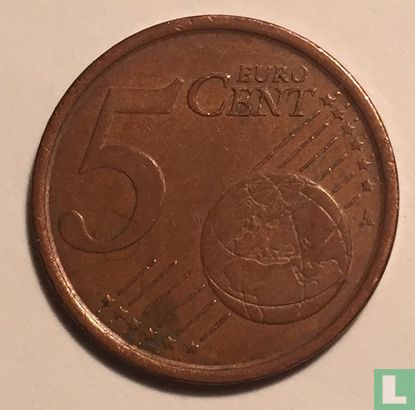 Spain 5 cent 1999 (misstrike) - Image 2