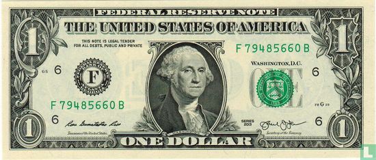 1 dollar américain (F - Atlanta GA) - Image 1