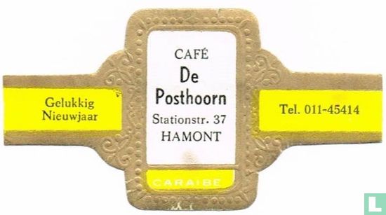 Café De Posthoorn Stationstr. 37 Hamont - Gelukkig Nieuwjaar - Tel. 011-45414 - Image 1