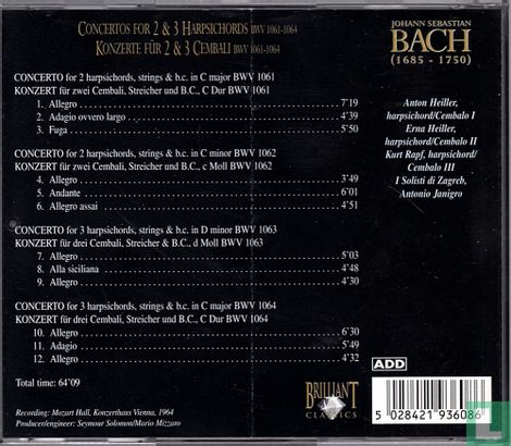 BE 008: Concertos for 2 & 3 Harpsichords - Afbeelding 2