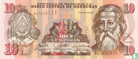 Honduras 10 Lempiras  - Image 1