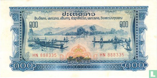 Laos 100 Kip ND (1968) - Afbeelding 1