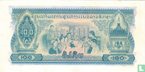 Laos 100 Kip ND (1968) - Afbeelding 2