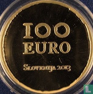 Slovenië 100 euro 2013 (PROOF) "300th anniversary of the Tolmin peasant revolt" - Afbeelding 1