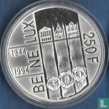 België 250 francs 1994 (PROOF) "50 years of the Benelux" - Afbeelding 1