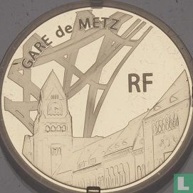Frankrijk 50 euro 2011 (PROOF) "Metz TGV station" - Afbeelding 2