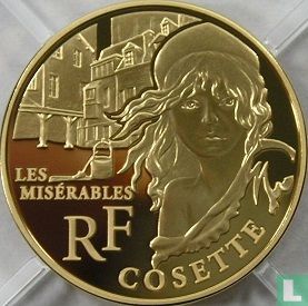 Frankrijk 50 euro 2011 (PROOF) "Heroes of the French literature - Cosette" - Afbeelding 2