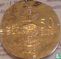 France 50 euro 2011 (PROOF) "Clovis" - Image 2
