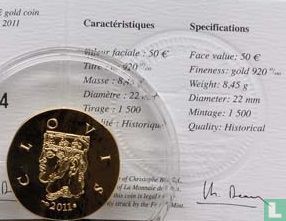 France 50 euro 2011 (PROOF) "Clovis" - Image 3