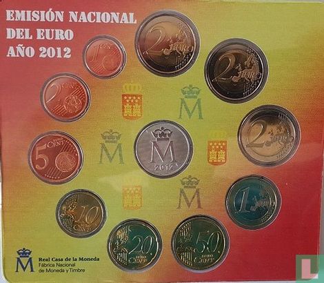 Spanje jaarset 2012 (met medaille Comunidad de Madrid) - Afbeelding 2
