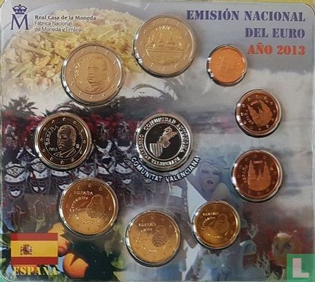 Spain mint set 2013 (with medal Comunitat Valenciana) - Image 1