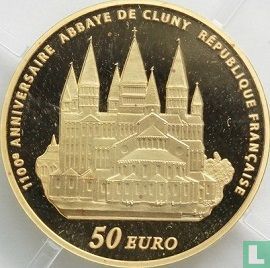 France 50 euro 2010 (PROOF) "1100th Anniversary of Cluny Abbey" - Image 2