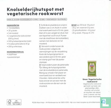 Knolselderijhutspot met vega rookworst - Afbeelding 2
