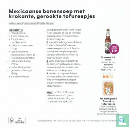 Mexicaanse bonensoep met tofureepjes - Afbeelding 2