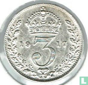Verenigd Koninkrijk 3 pence 1917 - Afbeelding 1