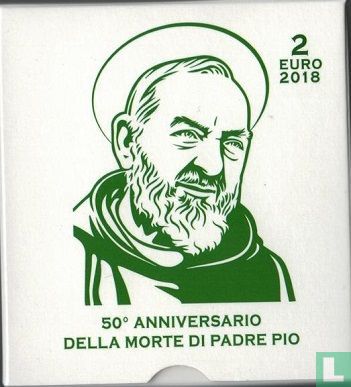 Vaticaan 2 euro 2018 (PROOF) "50th anniversary of the death of Padre Pio" - Afbeelding 3
