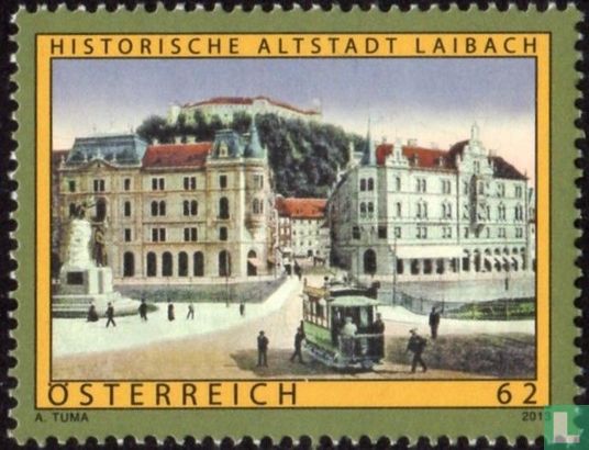 Historische Stadt von Laibach