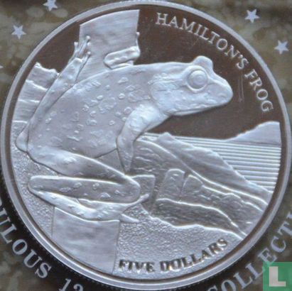Nieuw-Zeeland 5 dollars 2008 (PROOF) "Hamilton's Frog" - Afbeelding 2