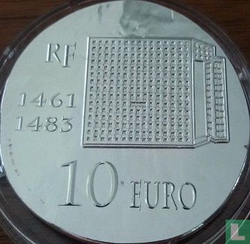 Frankrijk 10 euro 2013 (PROOF) "Louis XI" - Afbeelding 2