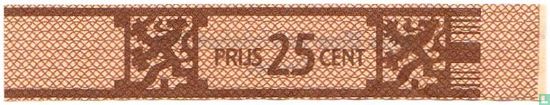 Prijs 25 cent - (Achterop: Agio Sigarenfabrieken N.V. Duizel) - Afbeelding 1