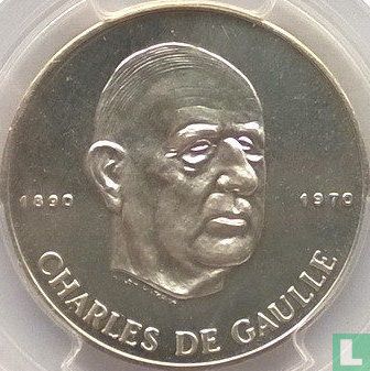 Tsjaad 200 francs 1970 (PROOF) "10th anniversary of Independence - Charles de Gaulle" - Afbeelding 1