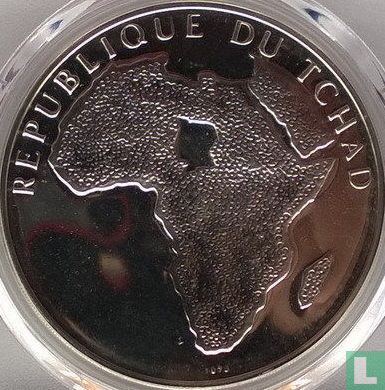 Tsjaad 300 francs 1970 (PROOF) "10th anniversary of Independence - John Fitzgerald Kennedy" - Afbeelding 2