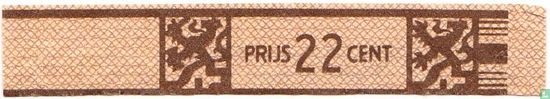 Prijs 22 cent - N.V. Willem II Sigaren Fabrieken Valkenswaard  - Afbeelding 1