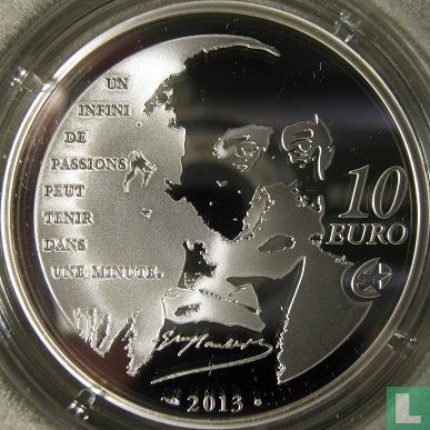 Frankrijk 10 euro 2013 (PROOF) "Heroes of the French literature - Madame Bovary" - Afbeelding 1