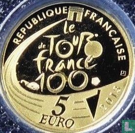 Frankrijk 5 euro 2013 (PROOF) "100th edition of the Tour de France" - Afbeelding 2