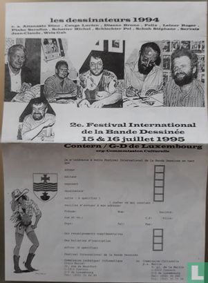 2e.Festival international de la bande desinée 15 & 16 juilliet 1995 Contern / G-D de Luxembourg - Afbeelding 1