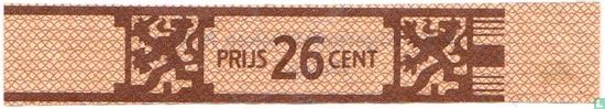 Prijs 26 cent - (Achterop: Agio sigarenfabrieken N.V. Duizel) - Afbeelding 1