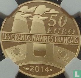 Frankreich 50 Euro 2014 (PP - Gold) "Normandie" - Bild 1
