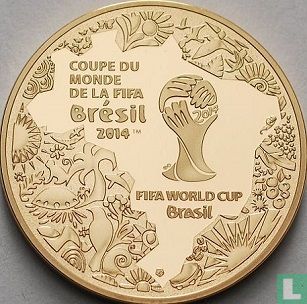 Frankrijk 50 euro 2014 (PROOF) "Football World Cup in Brasil" - Afbeelding 2