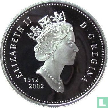 Canada 1 dollar 2002 (PROOF - colourless) "50 years Reign of Queen Elizabeth II" - Image 1