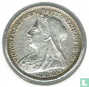 Royaume-Uni 3 pence 1893 - Image 2