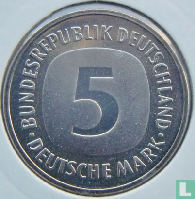 Allemagne 5 mark 1978 (J) - Image 2
