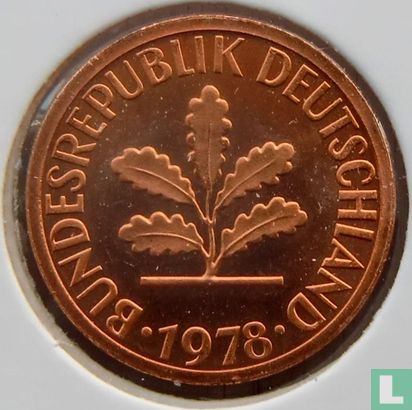 Allemagne 1 pfennig 1978 (J) - Image 1