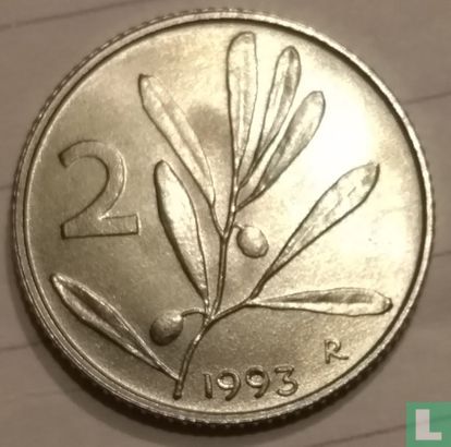 Italie 2 lire 1993 - Image 1